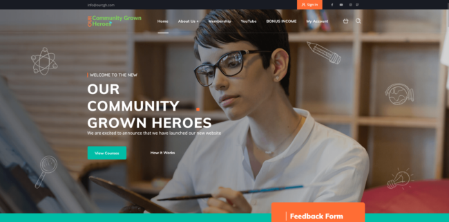 Community Grown Heroes Website