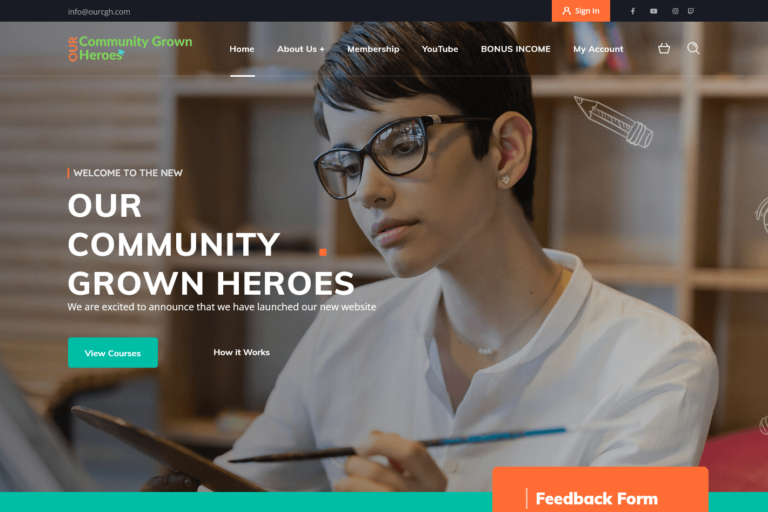 Community Grown Heroes Website